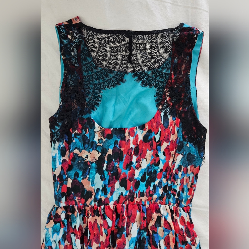 Lace back dress